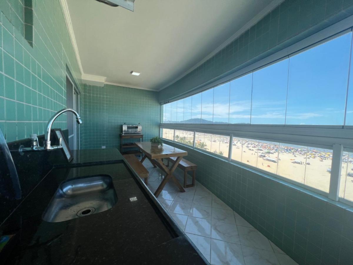 Apartamento Guilhermina De Frente Para O Mar برايا جراندي المظهر الخارجي الصورة